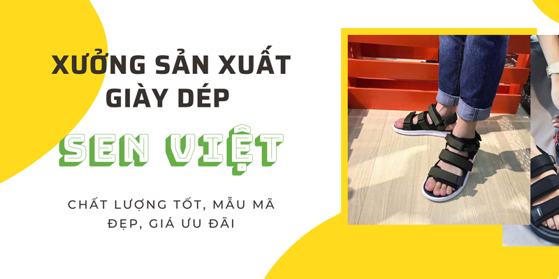 Banner sỉ giày dép nam SEN Việt